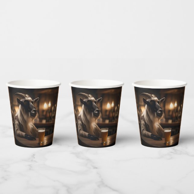 Billy the Kid: A Goat Walks into a Bar, Paper Cups (Multi)