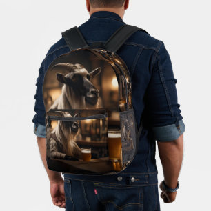 Billy the Kid: A Goat Walks into a Bar, Printed Backpack