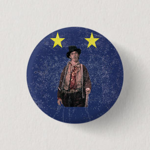 Billy the Kid American Gunfighter Outlaw Old West 1 Inch Round Button