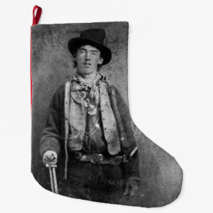 Billy The Kid, American Old West Outlaw Large Chri Christmas Stocking