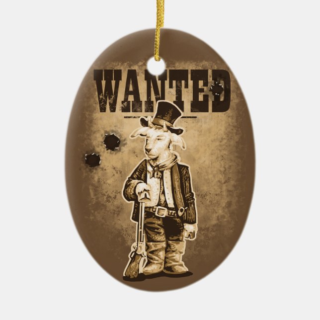Billy the Kid Ceramic Ornament (Front)