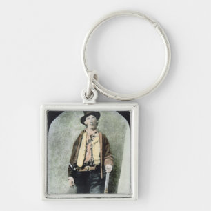 Billy the Kid (coloured engraving) Keychain