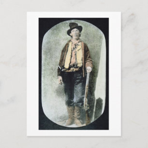 Billy the Kid (coloured engraving) Postcard