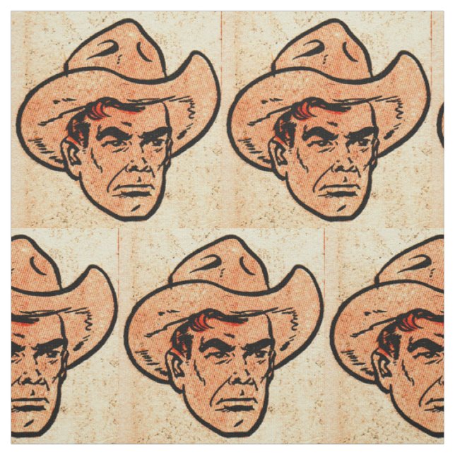 Billy the Kid comics Western hero print Fabric (Swatch)