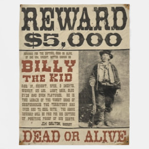 BILLY the KID Fleece Blankets