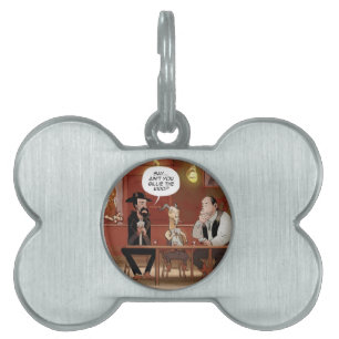 Billy The Kid? Funny Goat Cartoon Pet Name Tag