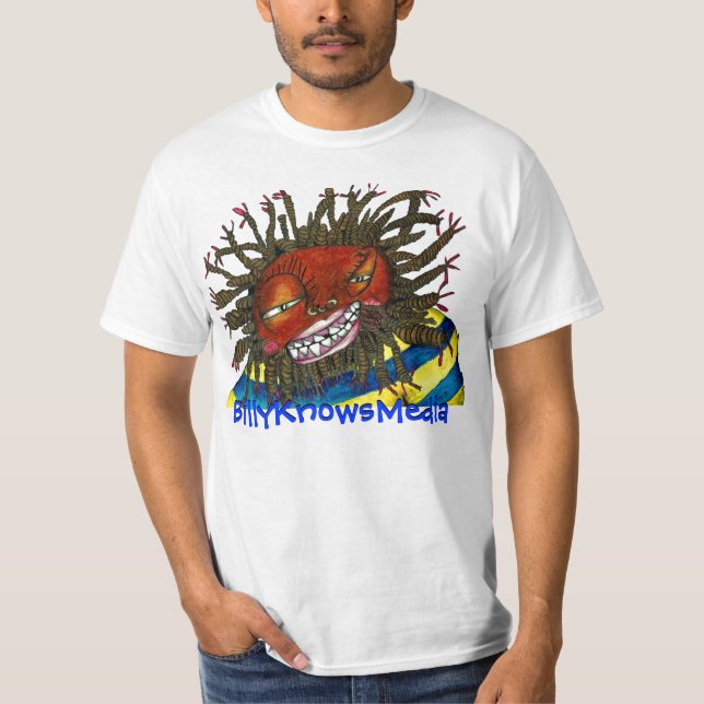 BillyKnowsMedia QRCode tshirt men (Front)