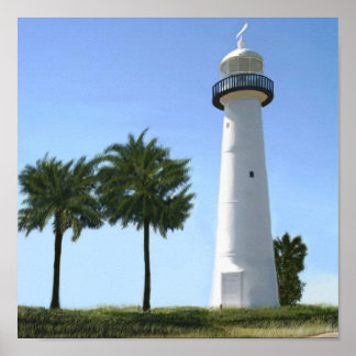 biloxi lighthouse poster