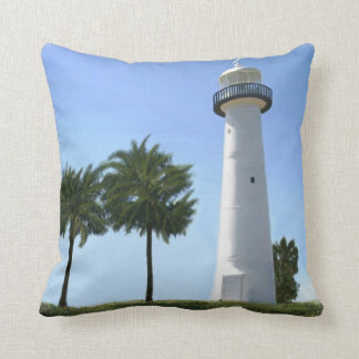 biloxi lighthouse throw pillow