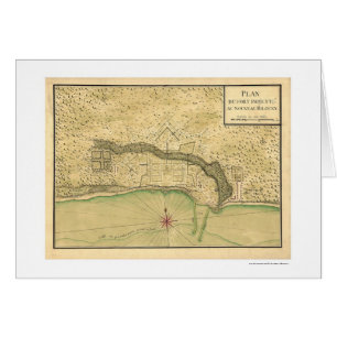 Biloxi Mississippi Fortification Map 1721