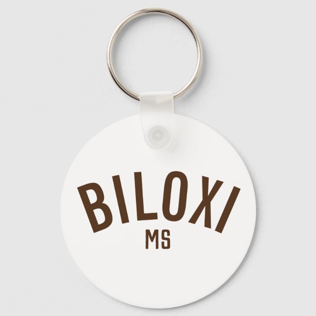 Biloxi, Mississippi Keychain (Front)