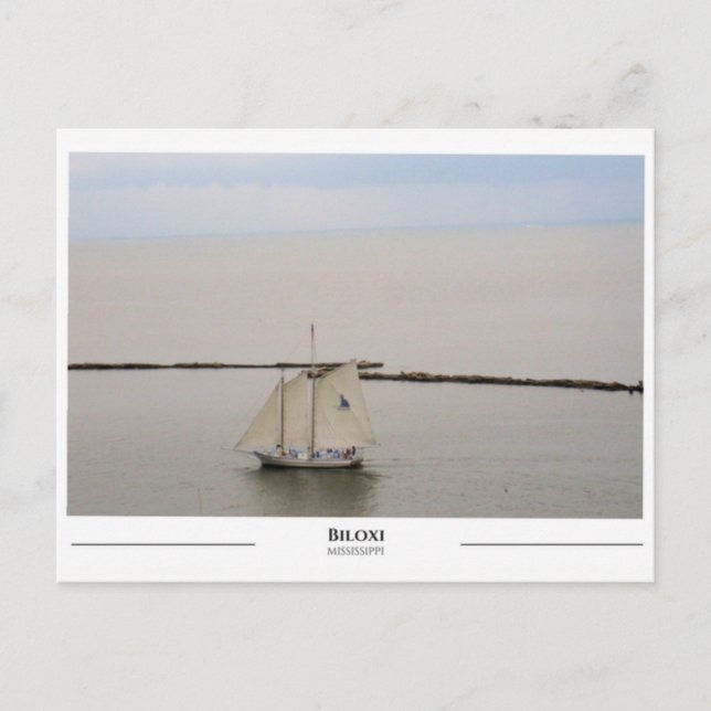 Biloxi Mississippi Postcard (Front)