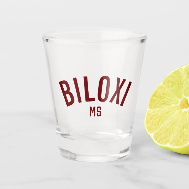 Biloxi, Mississippi Shot Glass (Front)