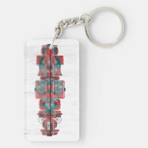 Biloxi Mississippi Skyline Keychain