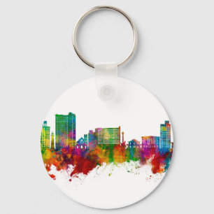 Biloxi Mississippi Skyline Keychain