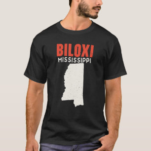 Biloxi Mississippi USA State America Travel Missis T-Shirt