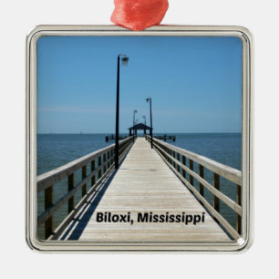 Biloxi, MS Metal Ornament