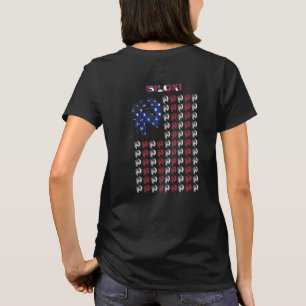 Biloxi Native American Indian Chief Usa Flag 4th J T-Shirt