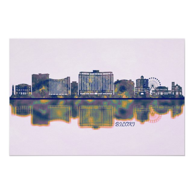 Biloxi Skyline Poster (Front)