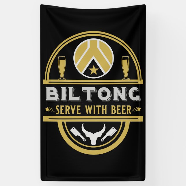 Biltong And Beer Banner (Vertical)