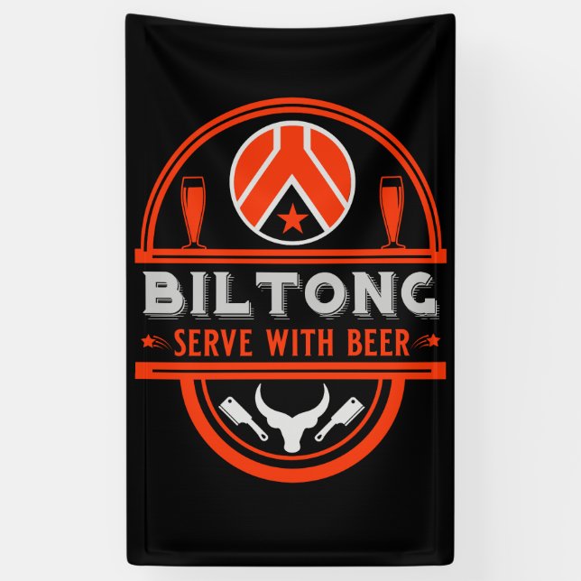 Biltong And Beer Banner (Vertical)
