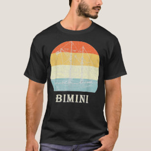 Bimini Bahamas Vintage Retro Sailboat Vacation  T-Shirt