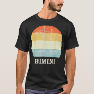 Bimini Bahamas Vintage Retro Sailboat Vacation T-Shirt