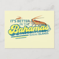 Bimini Island Bahamas Carte postale Vacances Crois