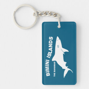 Bimini Islands Scuba Diving With Sharks - Bahamas Keychain
