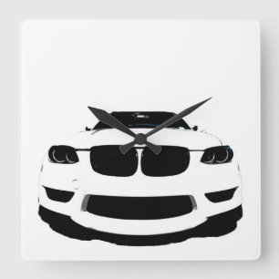 ~Bimmer~ WALL CLOCK, AUTO POP ART, CUSTOMIZE! Square Wall Clock