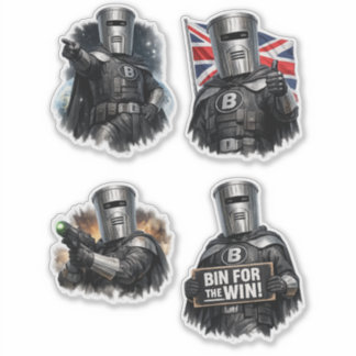 Bin Sentinel: Bin for the Win Waterproof Stickers