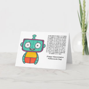 Binary Administrative Professionals Day Card