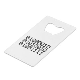 BINARY BRO CREDIT CARD BOTTLE OPENER