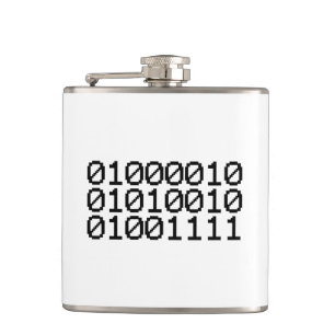 BINARY BRO HIP FLASK