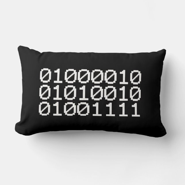 BINARY BRO LUMBAR PILLOW (Front)