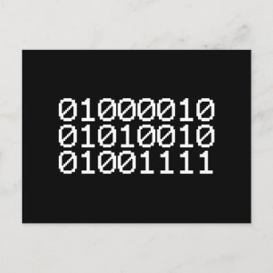 BINARY BRO POSTCARD
