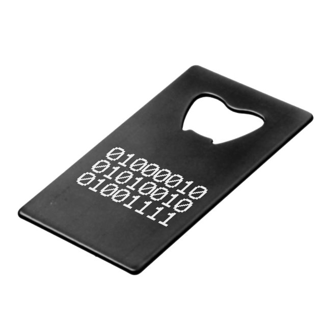 BINARY BRO WALLET BOTTLE OPENER (Front Angled)