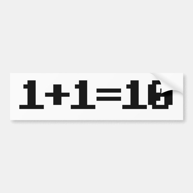 Binary Bumper Sticker (Front)