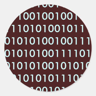 Binary Classic Round Sticker