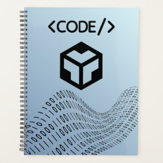 Binary code Spiral Planner– Modern Design Planner