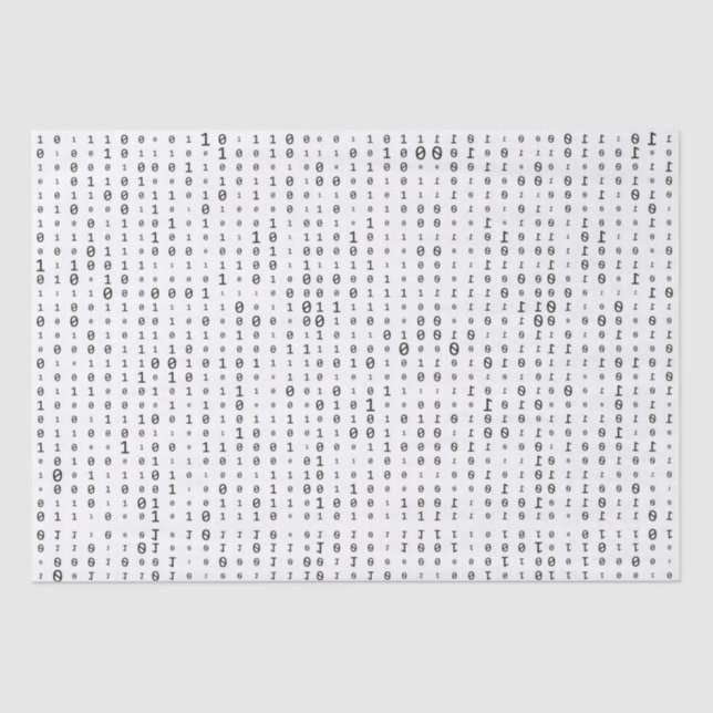 Binary Code Tissue Paper (Front)