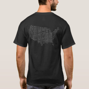 Binary Code Usa Map For Computer Programmer Develo T-Shirt