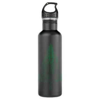 Binary Coding Computer Programmer Christmas Tree X 710 Ml Water Bottle