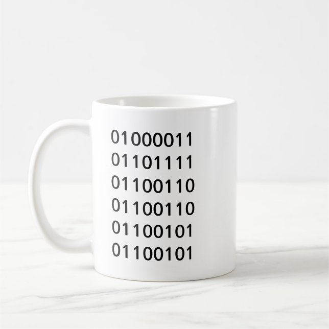 Binary Coffee Coffee Mug (Left)