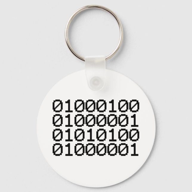 BINARY DATA KEYCHAIN (Front)