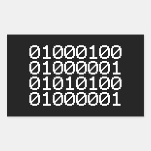 BINARY DATA STICKER