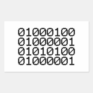 BINARY DATA STICKER