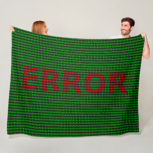 BINARY ERROR FLEECE BLANKET