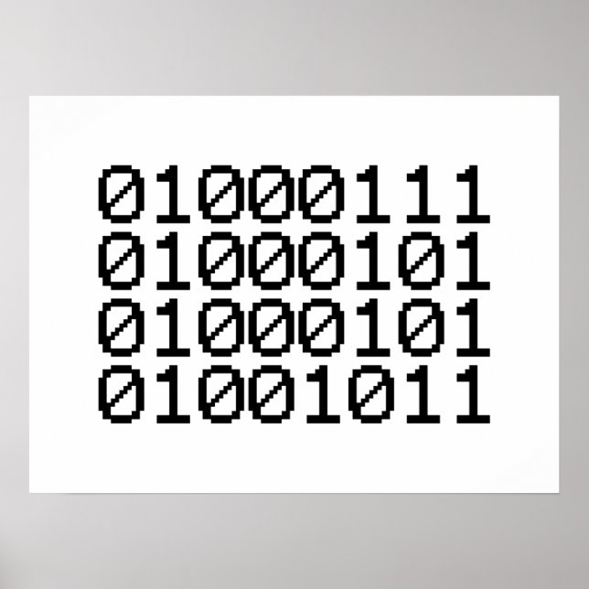 BINARY GEEK POSTER (Front)