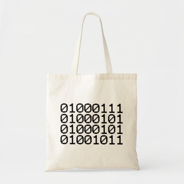 BINARY GEEK TOTE BAG (Front)